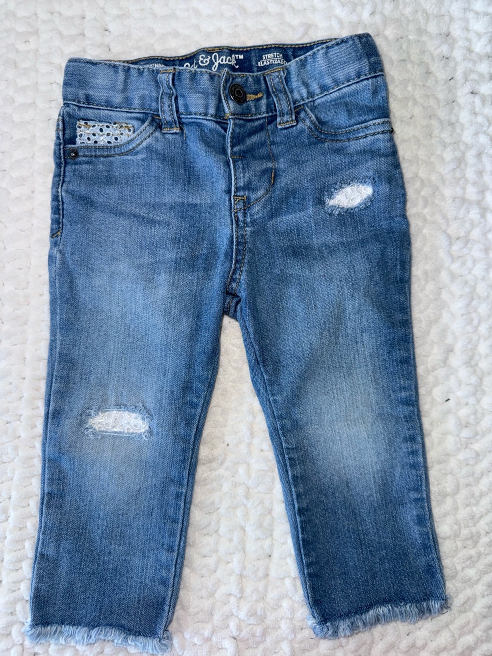 Cat & Jack Light Blue Distressed Kids Jeans
